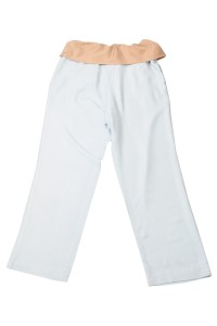 U376 personal design straight yoga pants fashion design wide waist elastic waist sweatpants sweatpants specialty store comb knitted sweatpants detail view-5